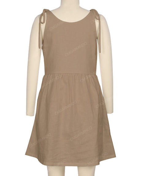 Tie Shoulder Mini Dress