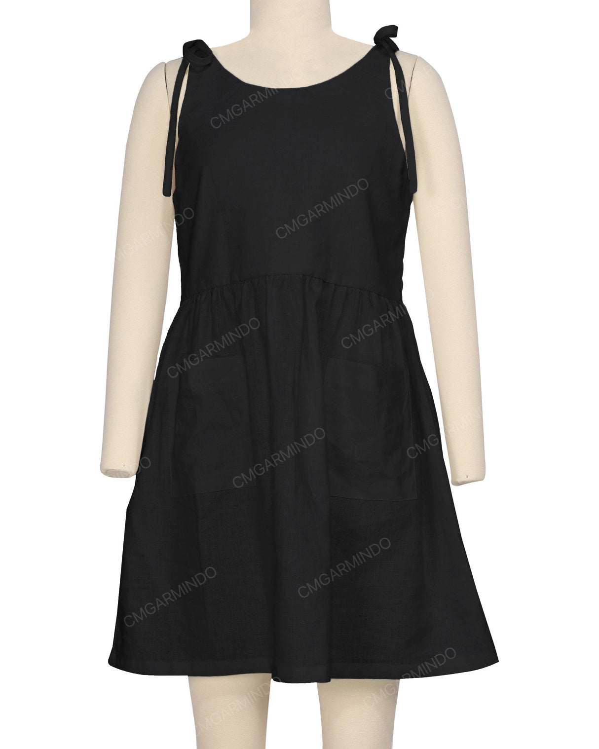 Tie Shoulder Mini Dress