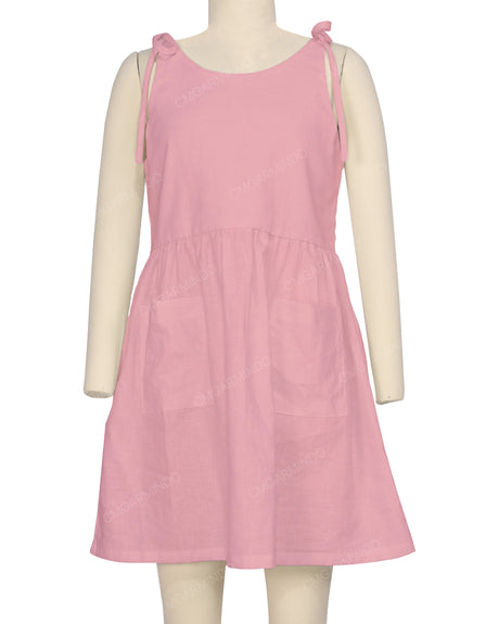 Tie Shoulder Mini Dress