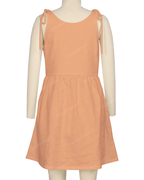 Tie Shoulder Mini Dress