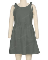 Tie Shoulder Mini Dress