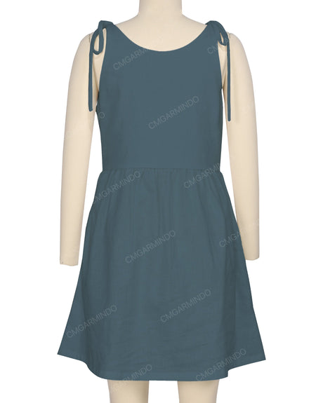 Tie Shoulder Mini Dress