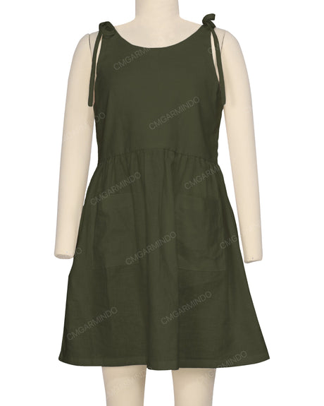 Tie Shoulder Mini Dress