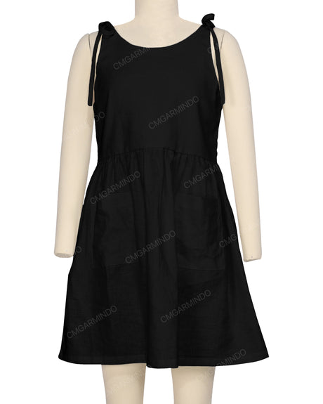Tie Shoulder Mini Dress