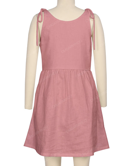 Tie Shoulder Mini Dress
