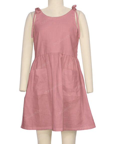 Tie Shoulder Mini Dress