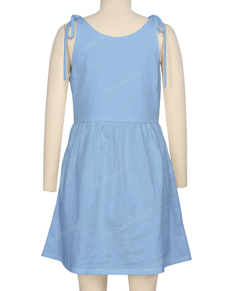 Tie Shoulder Mini Dress