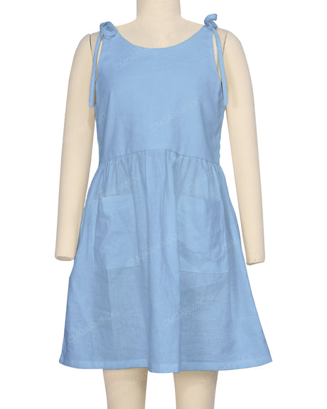 Tie Shoulder Mini Dress