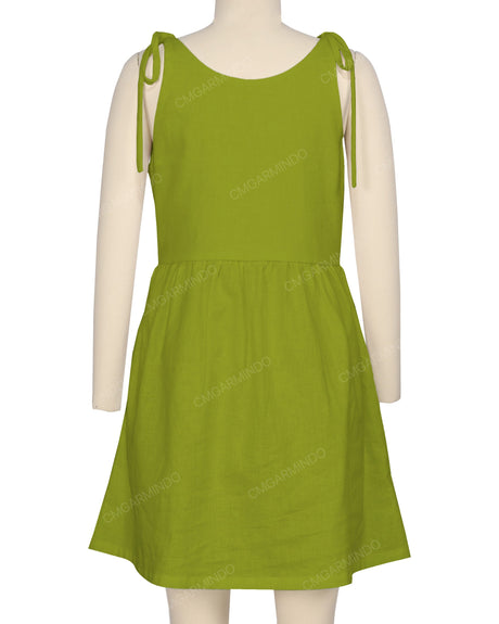 Tie Shoulder Mini Dress