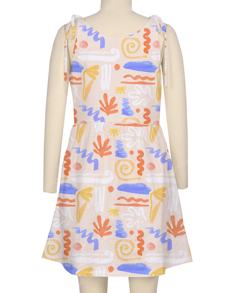Tie Shoulder Mini Dress