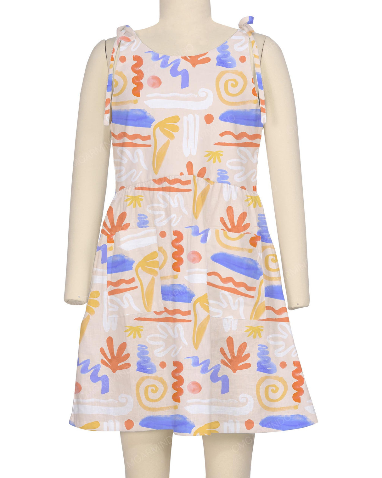 Tie Shoulder Mini Dress