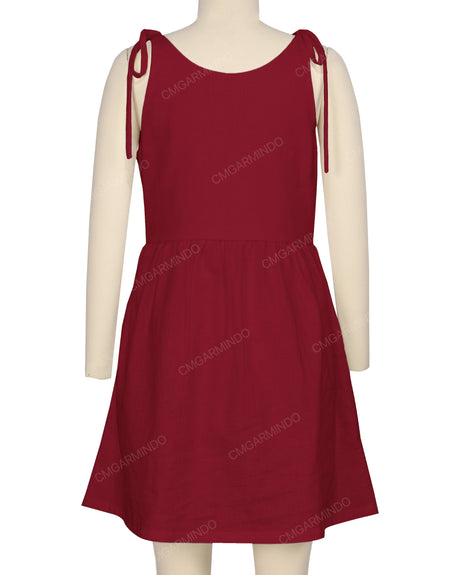 Tie Shoulder Mini Dress