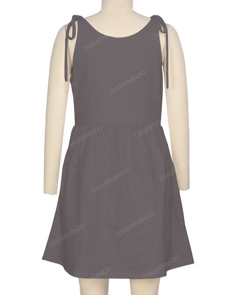 Tie Shoulder Mini Dress