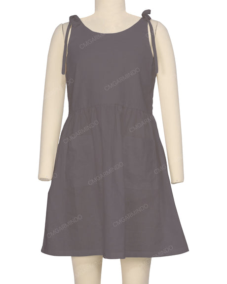 Tie Shoulder Mini Dress