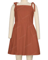 Tie Shoulder Dress