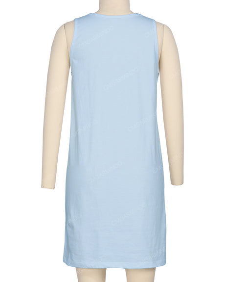 Sleeveless A-line Dress