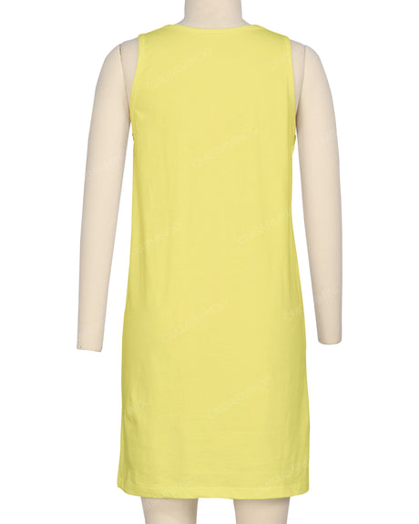 Sleeveless A-line Dress