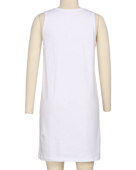 Sleeveless A-line Dress
