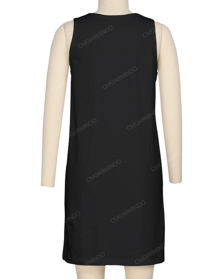 Sleeveless A-line Dress