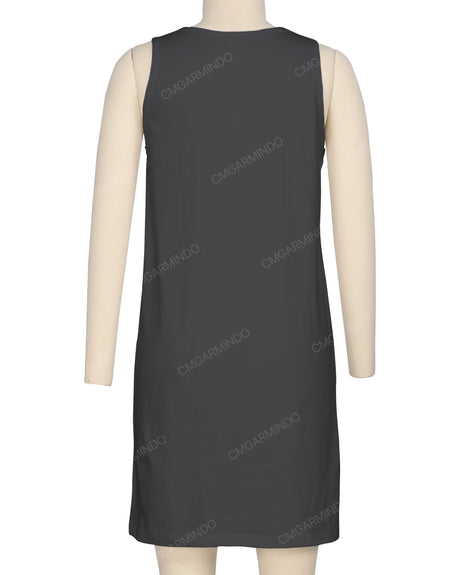 Sleeveless A-line Dress