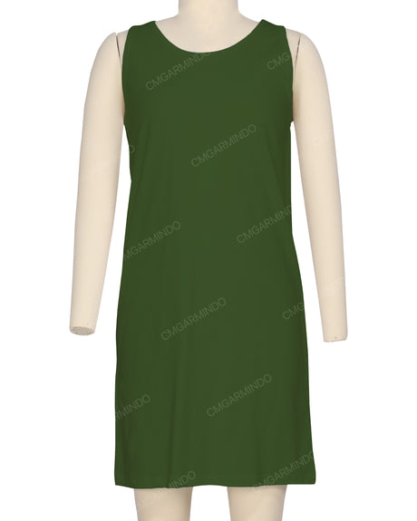 Sleeveless A-line Dress