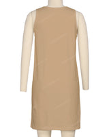 Sleeveless A-line Dress