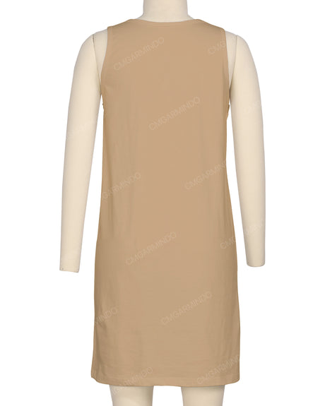 Sleeveless A-line Dress
