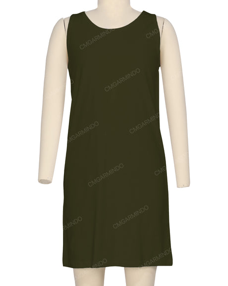Sleeveless A-line Dress