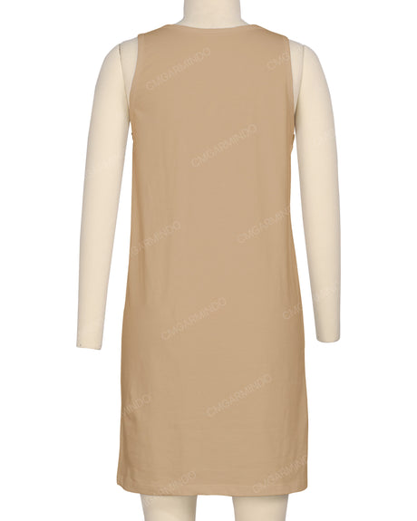Sleeveless A-line Dress