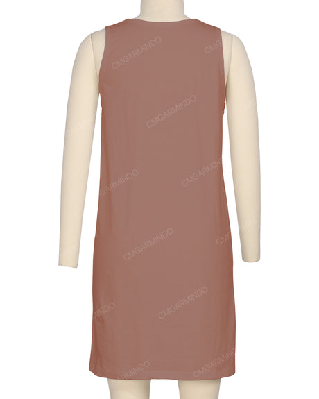 Sleeveless A-line Dress