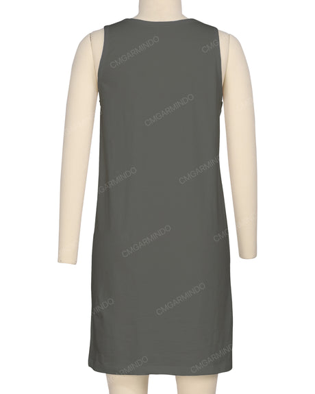 Sleeveless A-line Dress