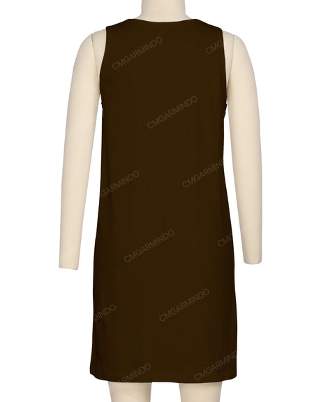Sleeveless A-line Dress