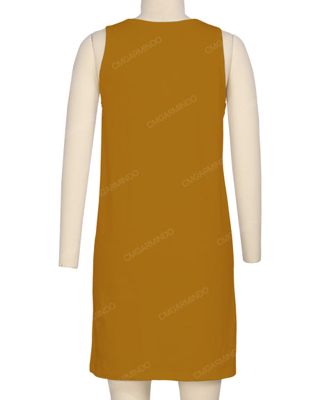Sleeveless A-line Dress
