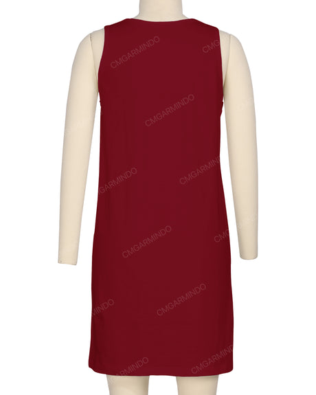 Sleeveless A-line Dress