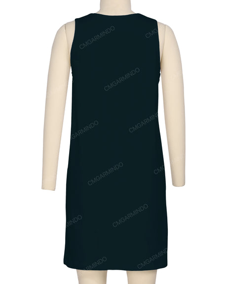 Sleeveless A-line Dress