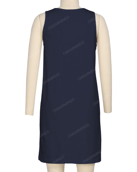 Sleeveless A-line Dress