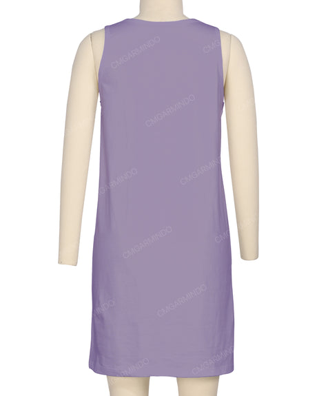 Sleeveless A-line Dress