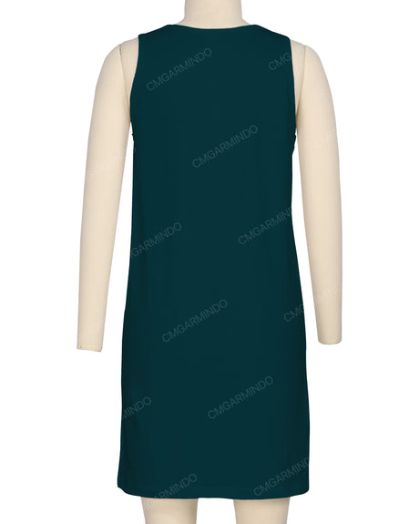 Sleeveless A-line Dress