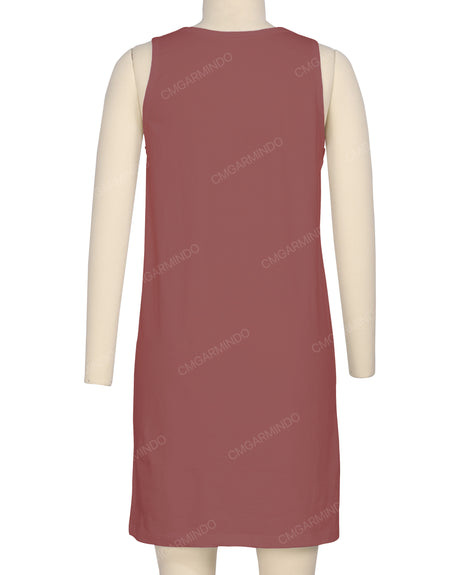 Sleeveless A-line Dress