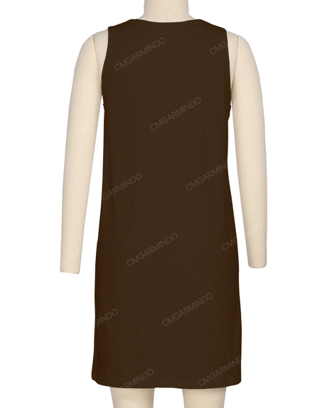 Sleeveless A-line Dress