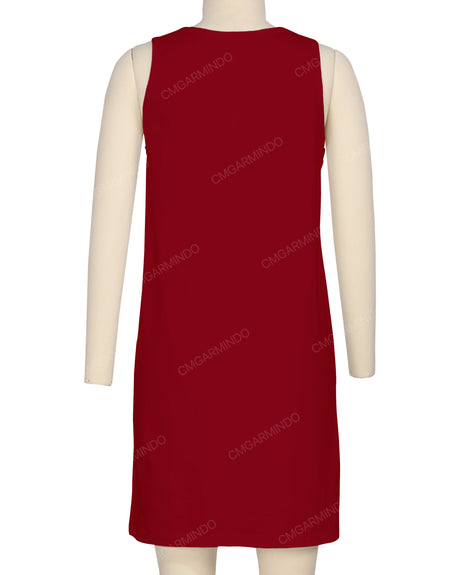 Sleeveless A-line Dress