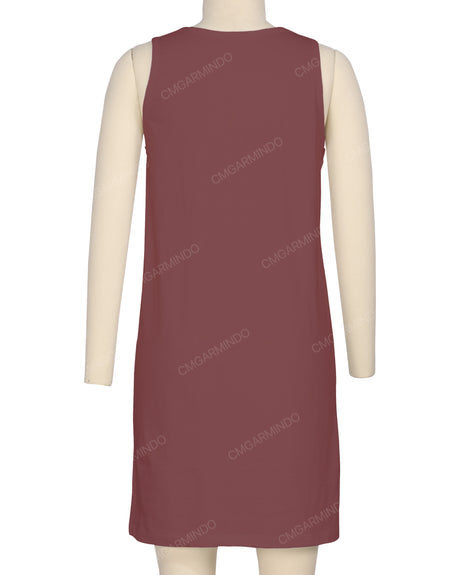 Sleeveless A-line Dress