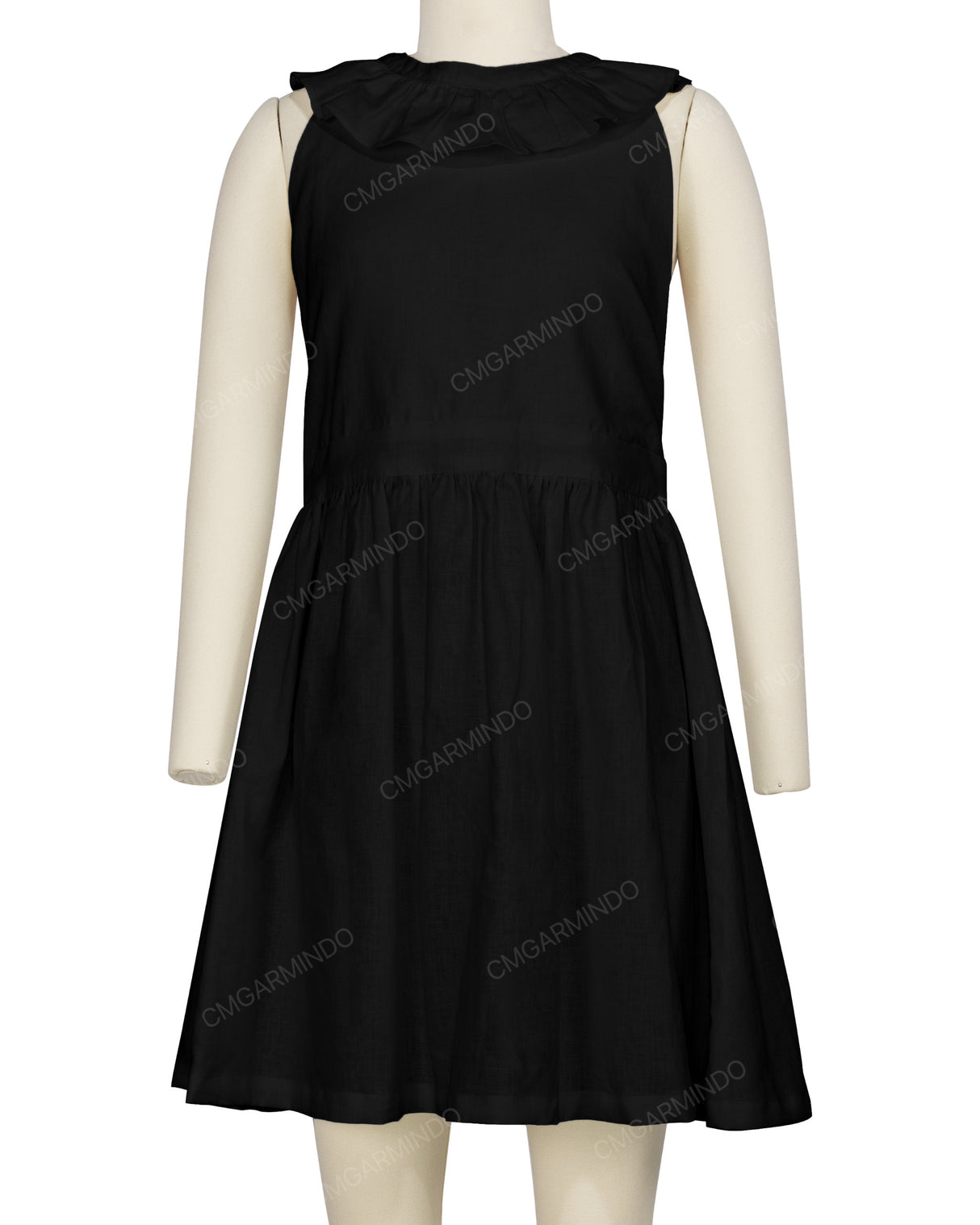 Ruffle Neck Halter Tie Dress