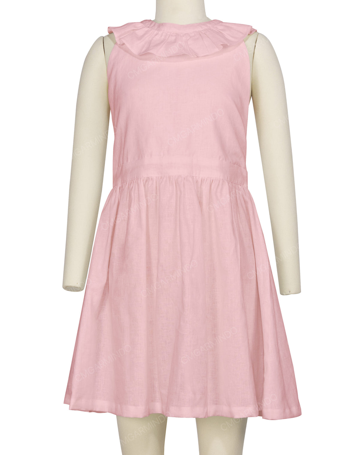 Ruffle Neck Halter Tie Dress