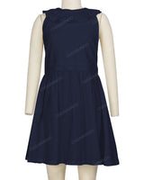 Ruffle Neck Halter Tie Dress