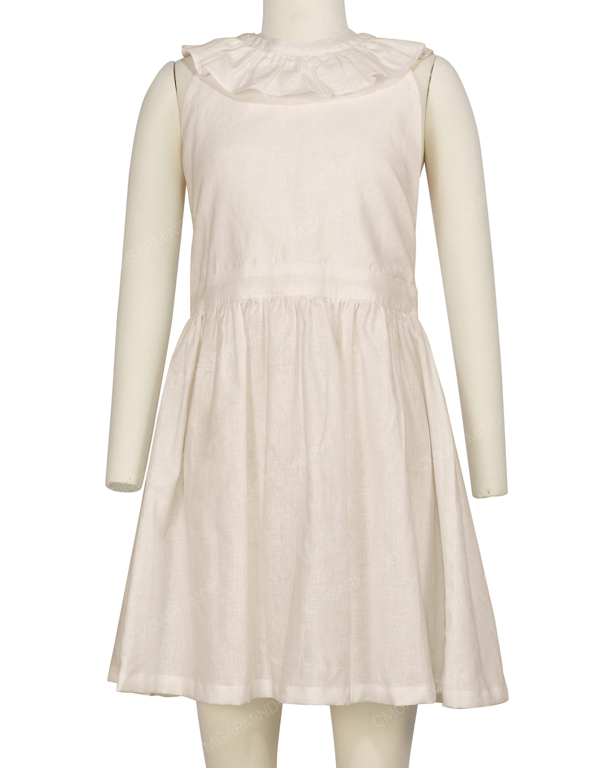 Ruffle Neck Halter Tie Dress