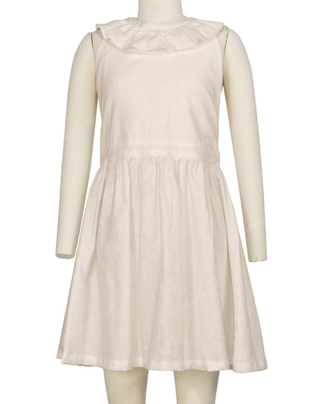 Ruffle Neck Halter Tie Dress