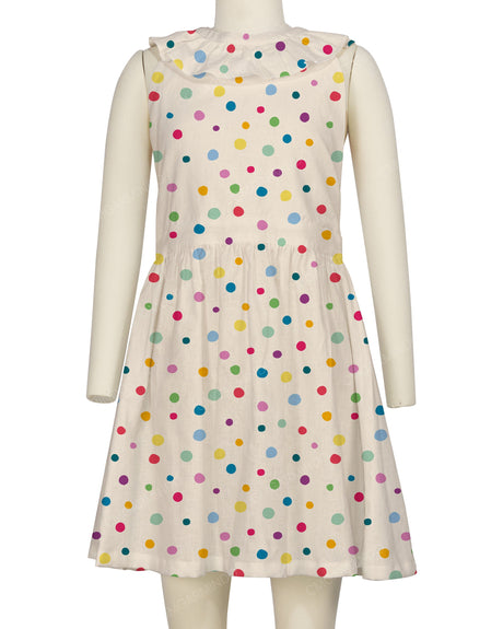 Ruffle Neck Halter Tie Dress