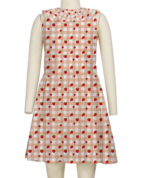 Ruffle Neck Halter Tie Dress