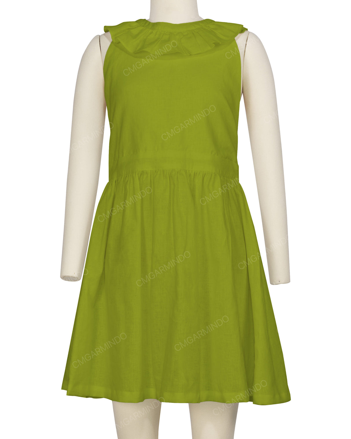 Ruffle Neck Halter Tie Dress